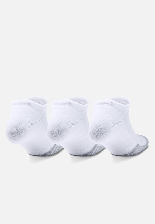 Under Armour - Ua heatgear no show 3 pack - white