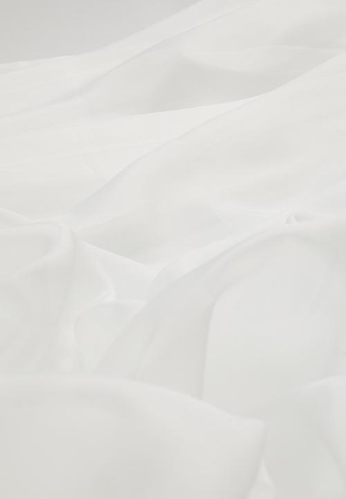 Design Collection - Plain voile eyelet curtain - white