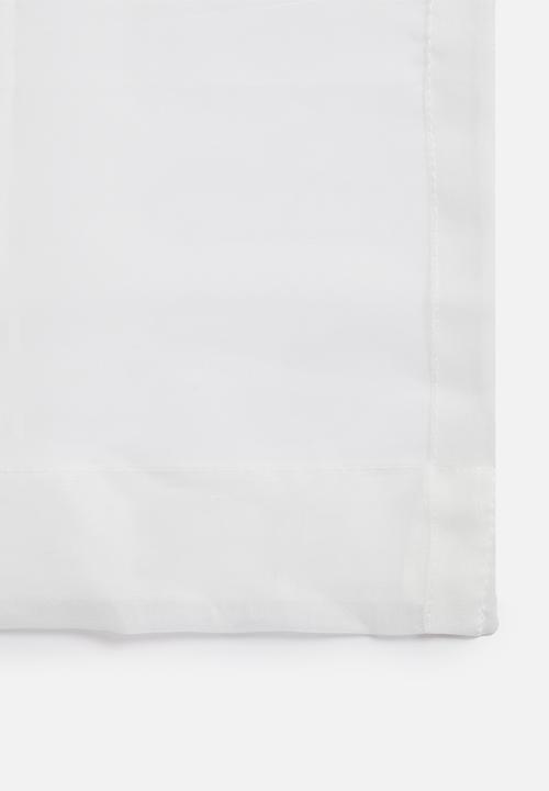 Design Collection - Plain voile eyelet curtain - white