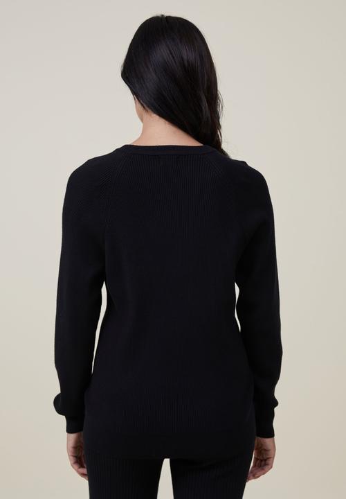 Cotton On - Maternity friendly urban pullover - black