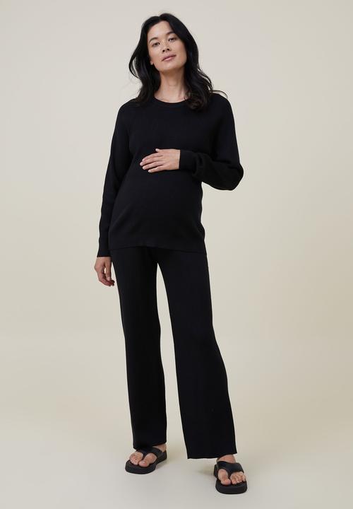 Cotton On - Maternity friendly urban pullover - black