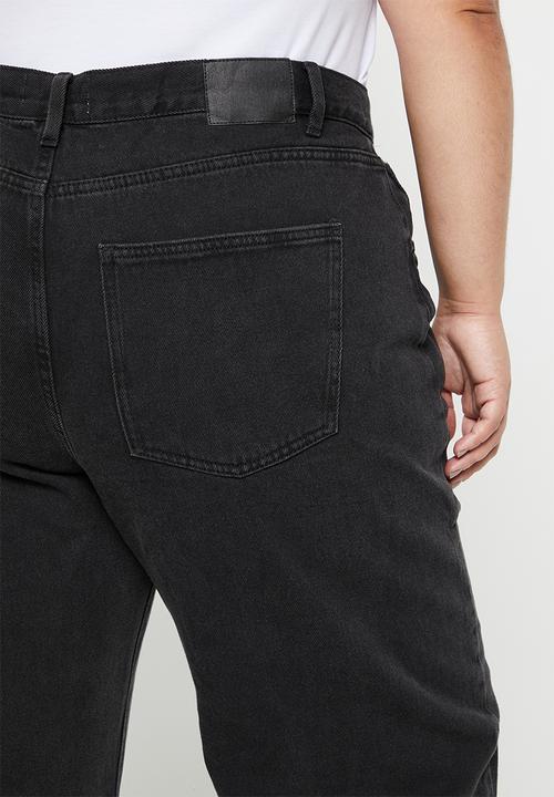 Cotton On - Plus loose straight jean - graphite black