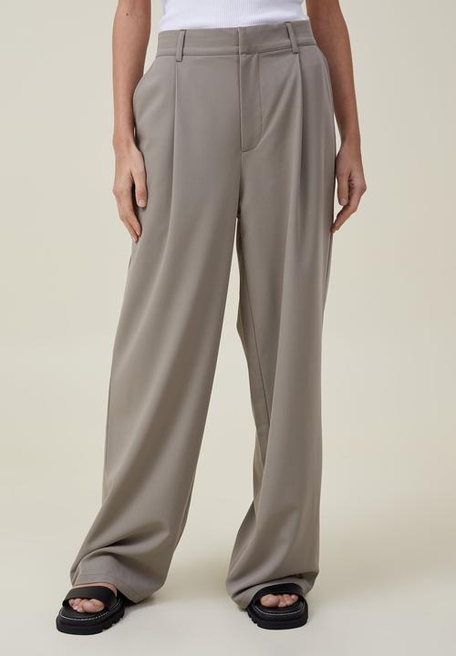 Cotton On - Jamie suiting pant - dusty khaki