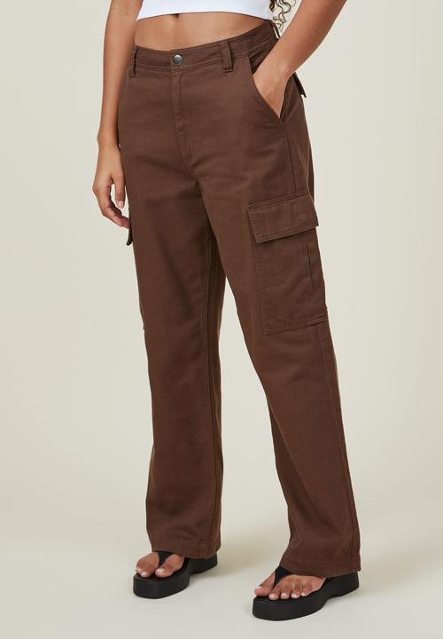 Cotton On - Bobbie cargo pant - brown