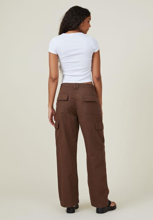 Cotton On - Bobbie cargo pant - brown