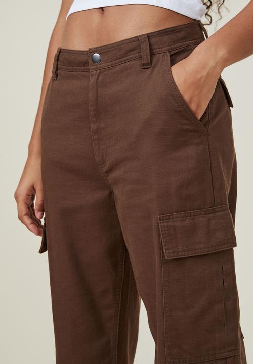Cotton On - Bobbie cargo pant - brown