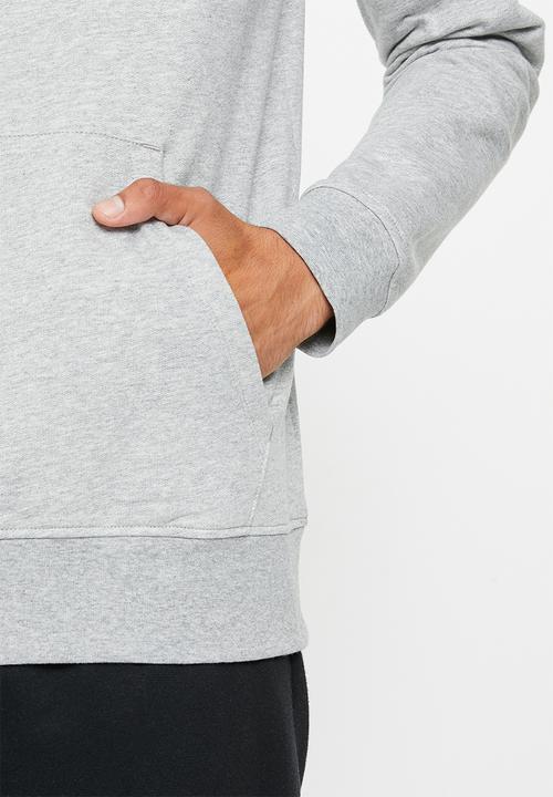 Reebok - Ri big stacked logo hoodie - grey