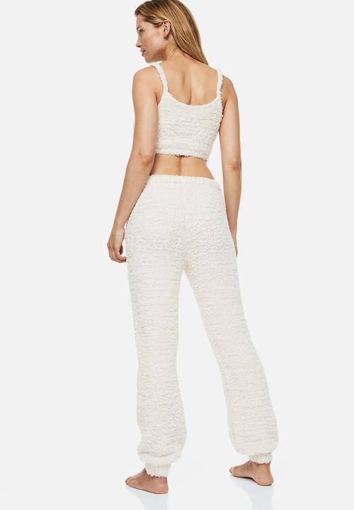 H&M - Fluffy joggers - light beige