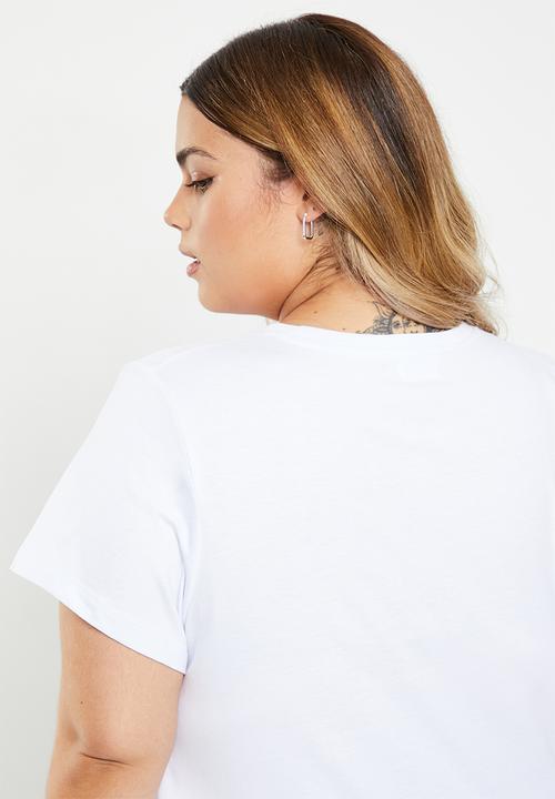 Cotton On - Curve 91 short sleeve tee - white