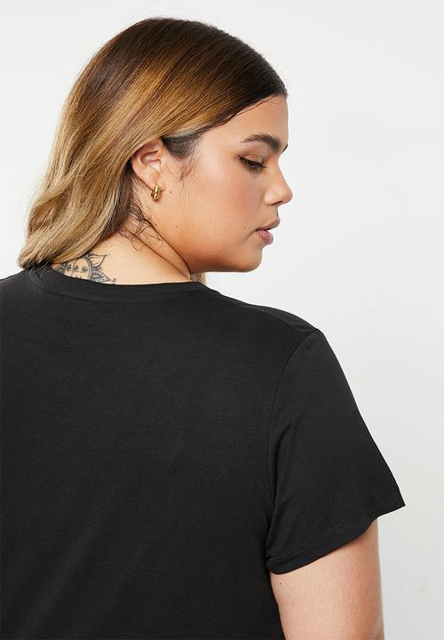 Cotton On - Curve 91 short sleeve tee - black