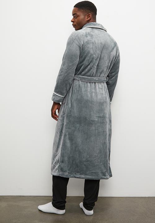 basicthread - Plush robe - grey