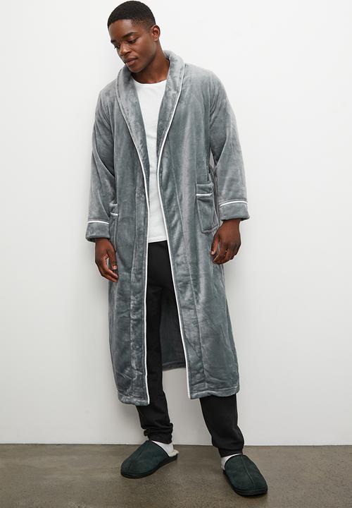 basicthread - Plush robe - grey