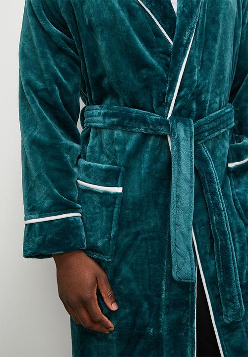basicthread - Plush robe - teal