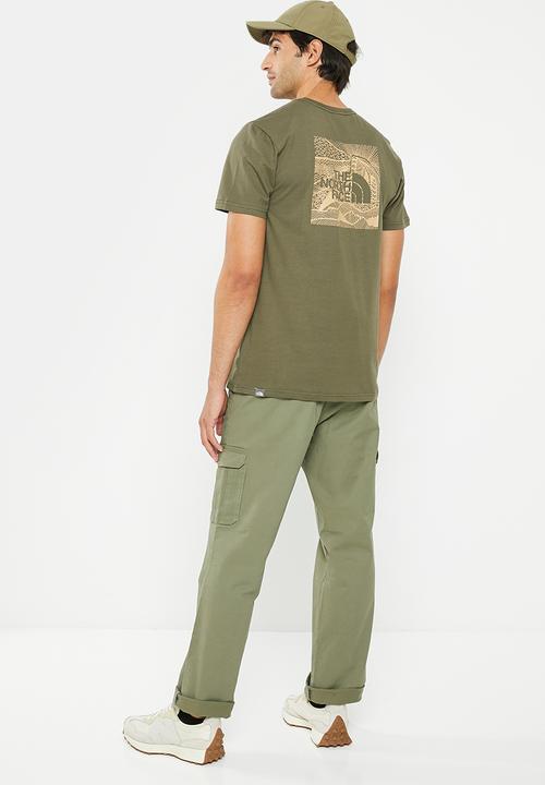 The North Face - Short sleeve redbox celebration tee - new taupe green-khaki stone