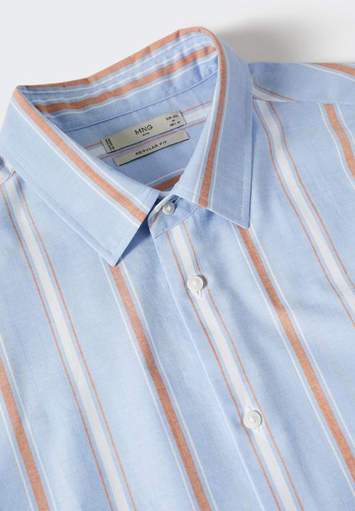 MANGO - Shirt stripe1 - blue