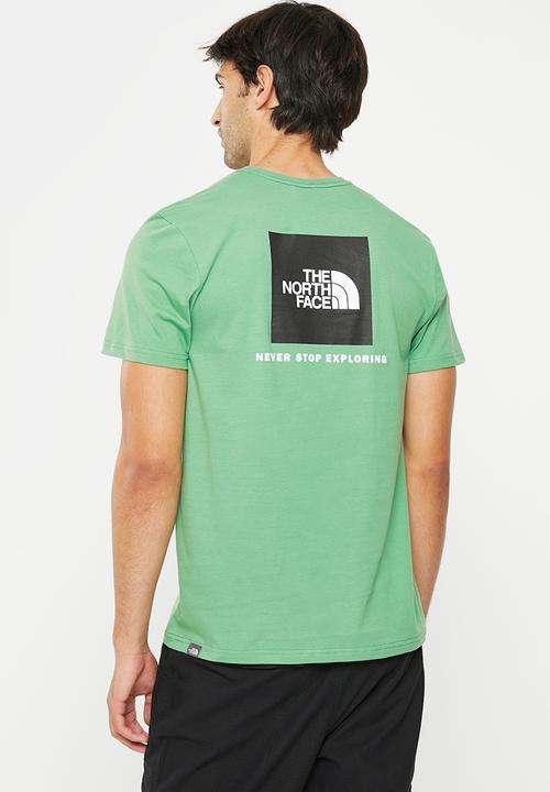 The North Face - Short sleeve redbox tee - eu - deep grass green (n11)