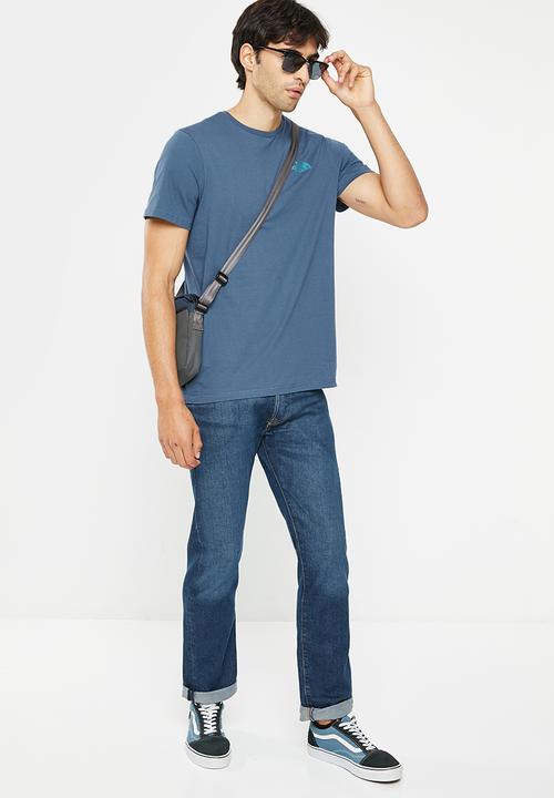 The North Face - Biner graphic 4 tee - shady blue (hdc)