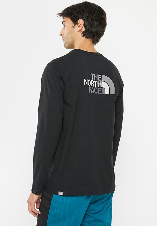 The North Face - Long sleeve easy tee - eu - tnf black-zinc grey (kz2)