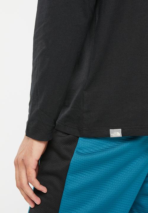 The North Face - Long sleeve easy tee - eu - tnf black-zinc grey (kz2)