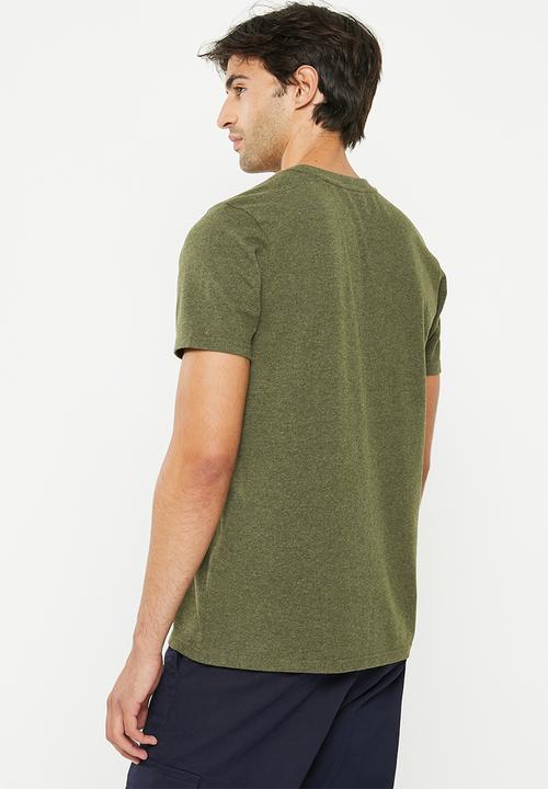 Superdry. - Cl great outdoors tee - winter khaki grit
