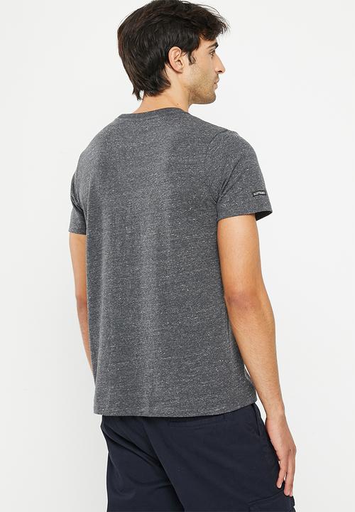 Superdry. - Vintage venue tonal tee - charcoal heather