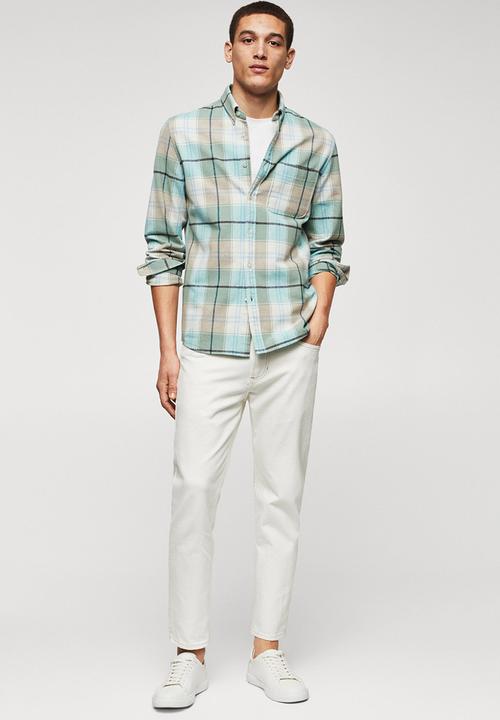 MANGO - Shirt zahara - turquoise
