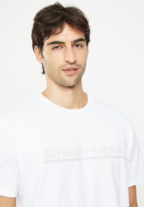 Superdry. - Code tech graphic t-shirt - optic