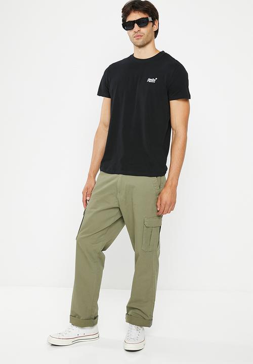 Superdry. - Vintage logo emb tee - black/optic