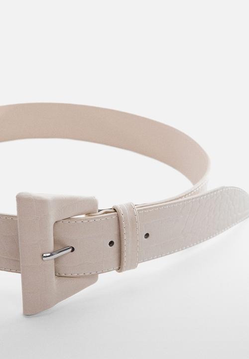 MANGO - Belt rosso - ecru