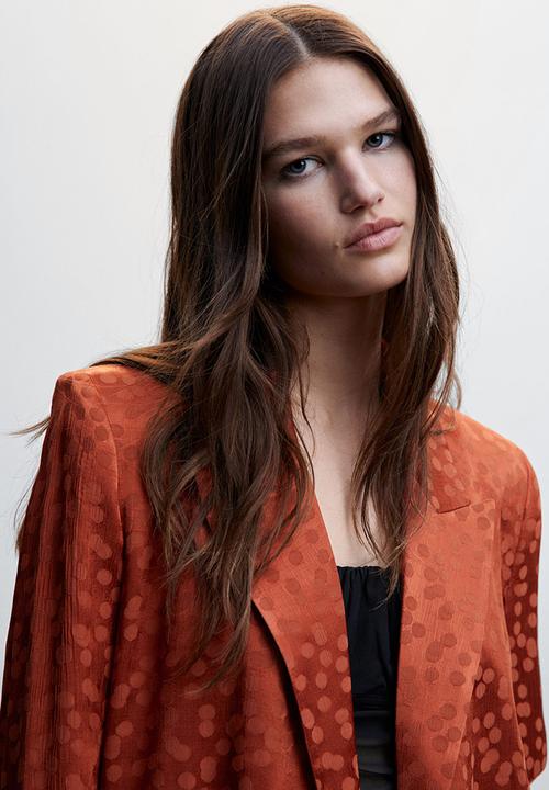 MANGO - Blazer topete - mid orange