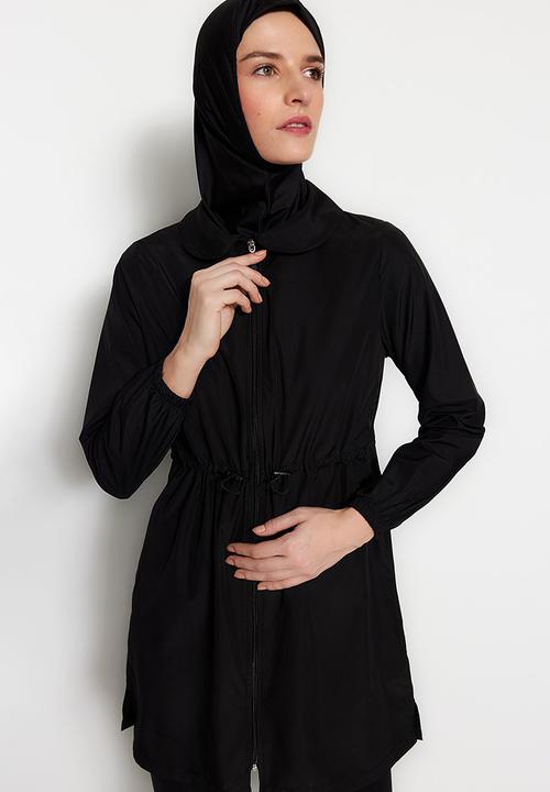 Trendyol - Modest swimsuit set - black