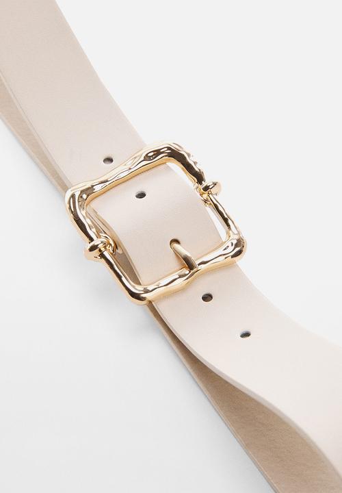 MANGO - Belt tajo - ecru