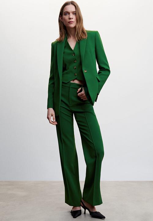 MANGO - Blazer maca - green