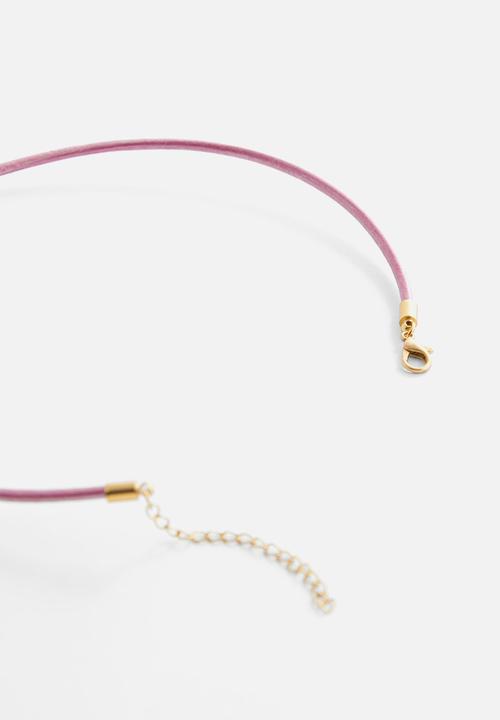 MANGO - Necklace renata- pastel pink