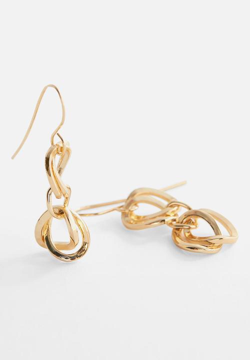 MANGO - Earrings tik - gold