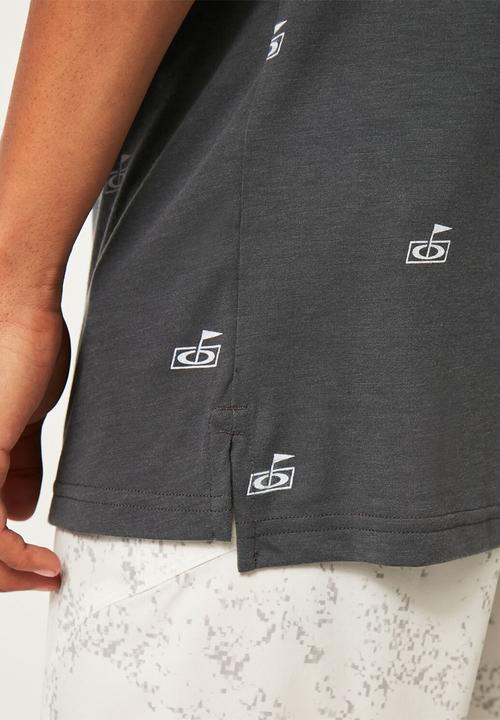 Oakley - Oakley golf flag polo - golf pattern dark slate