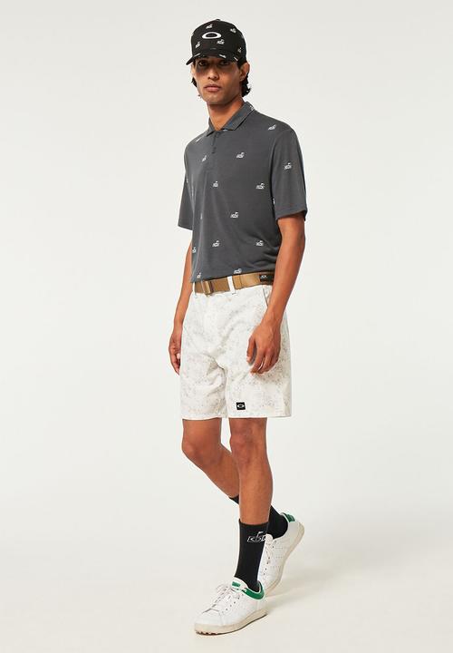 Oakley - Oakley golf flag polo - golf pattern dark slate