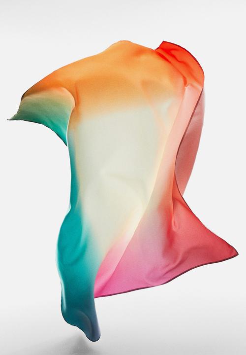 MANGO - Neck scarf degrade - pink