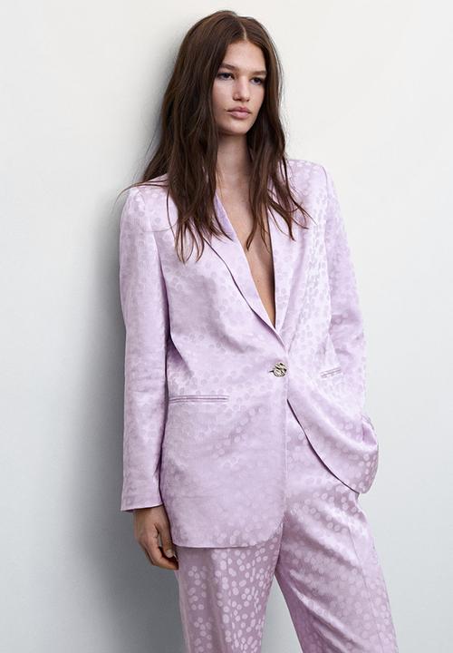 MANGO - Blazer topete - light pastel purple