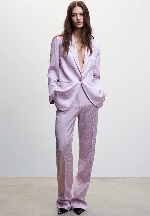 MANGO - Blazer topete - light pastel purple