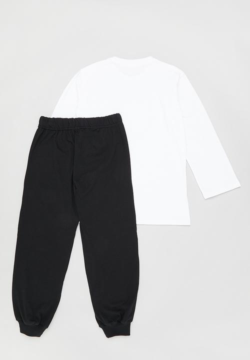 Rebel Republic - Boys winter pj set -  black and white 