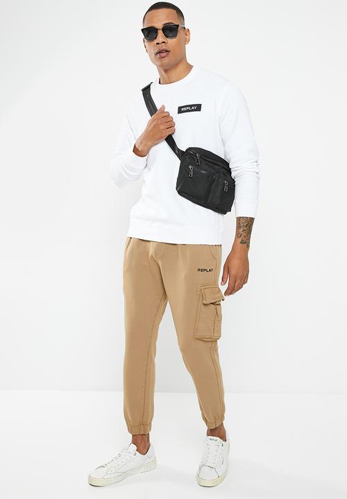 Replay - Bio Pack cargo jogger pants - Safari