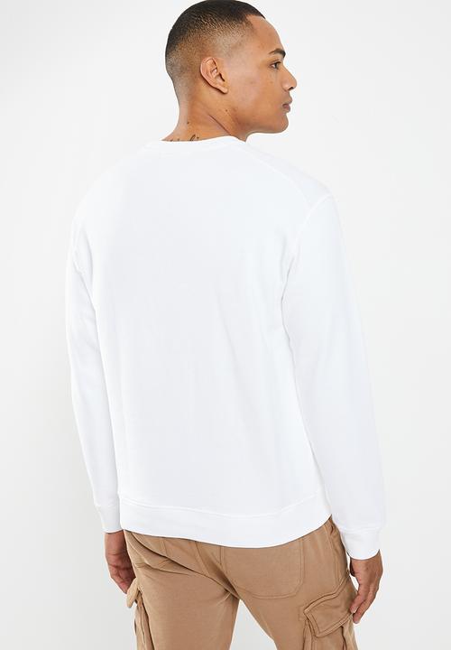 Replay - Organic cotton crewneck sweatshirt - White