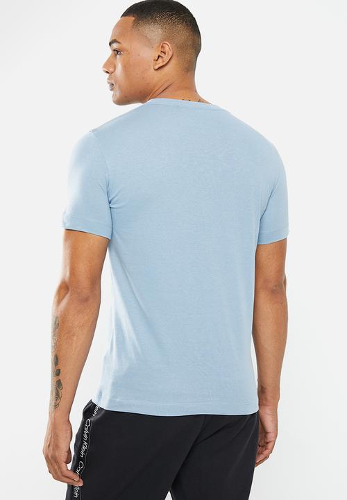 Calvin Klein - Stacked logo tee - iceland blue