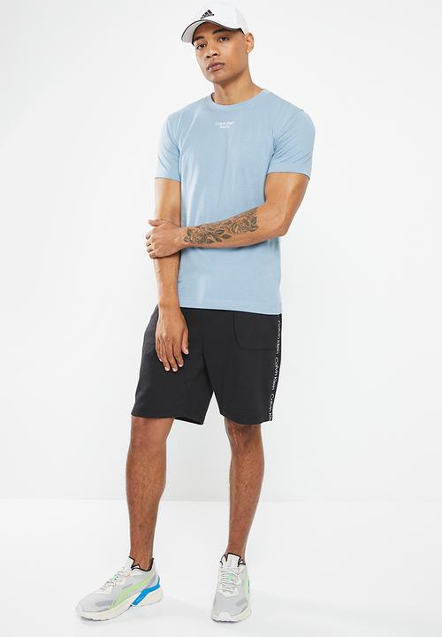 Calvin Klein - Stacked logo tee - iceland blue