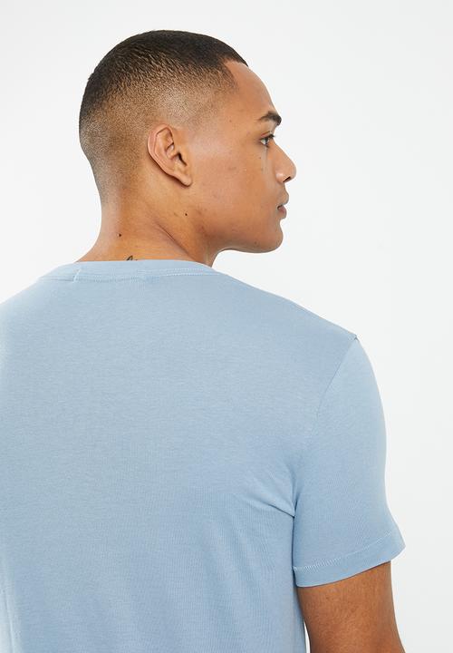 Calvin Klein - Institutional logo slim tee - iceland blue