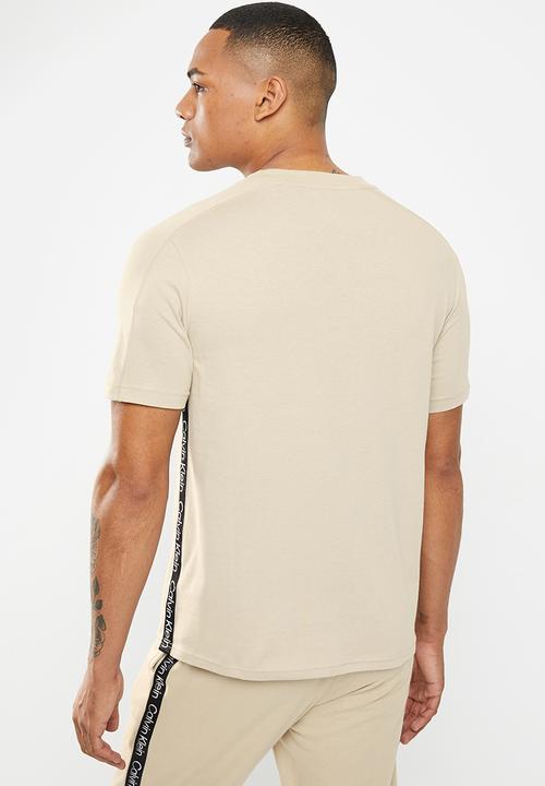 Calvin Klein - CK pw - short sleeve T-shirt mens - beige 