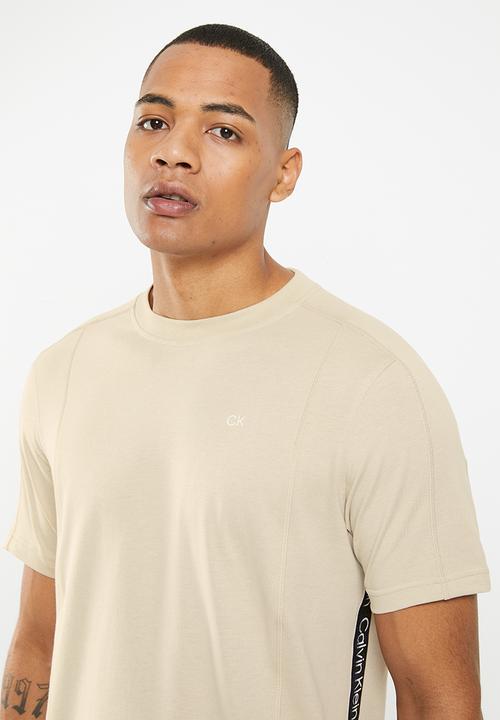 Calvin Klein - CK pw - short sleeve T-shirt mens - beige 