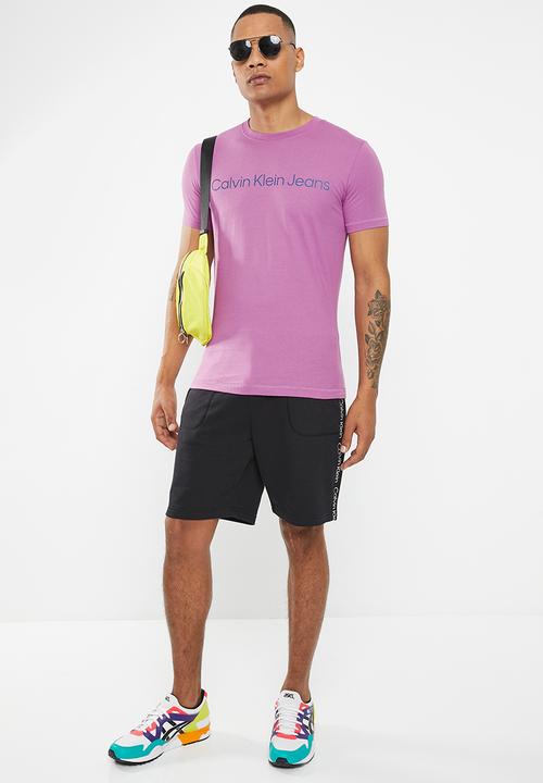 Calvin Klein - Institutional logo slim tee - iris orchid