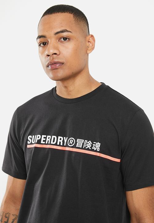 Superdry. - Code tech graphic T-shirt - black
